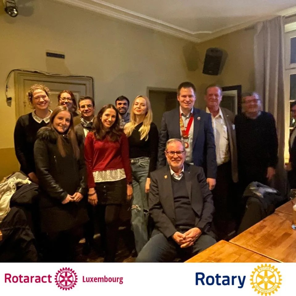 Rotaract Luxembourg was yesterday proud to host Rotary PDG René Friederici, DGE Jos Faber & ADG Marc
